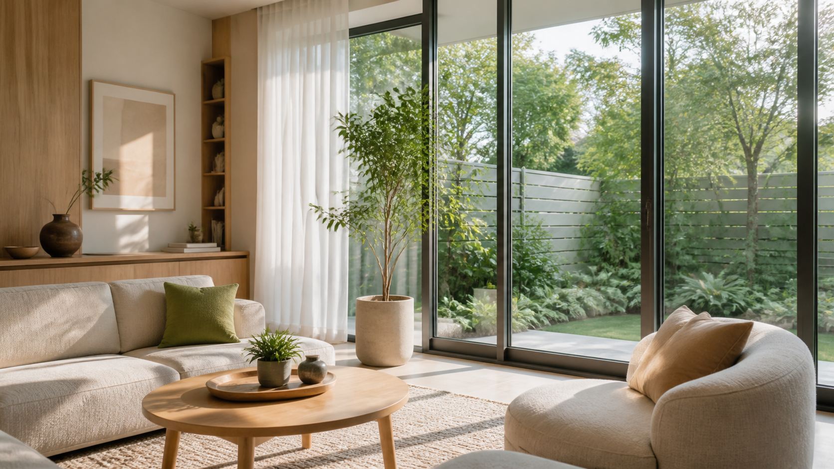 Modern living room preview inside a share card